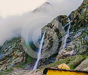 Beautiful waterfall in state of north India Uttrakhand