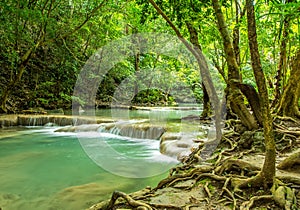 Beautiful Waterfall in thailand