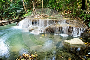 Beautiful Waterfall in tripical forest