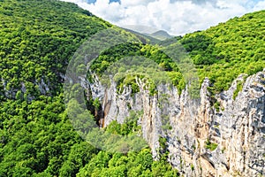 Beautiful waterfall in Vratsa Balkan Mountains