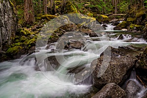 Beautiful Waterfalls on Deception Creek, Washington State