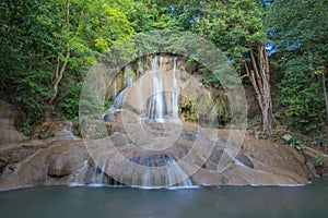 Beautiful waterfalls in Kanchanaburi province, Thailand