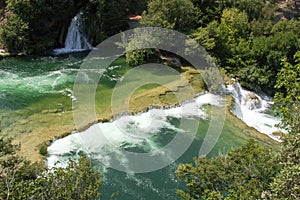 Beautiful Waterfalls In Krka Croatia