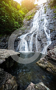 Beautiful waterfalls `Sarika Waterfall` in Nakhonnayok,Thailand.