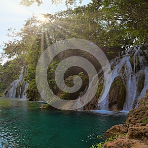 A beautiful Waterfalls of Tamasopo san luis potosi mexico photo