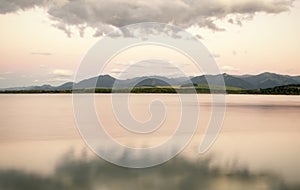 Beautiful waterscape. Liptovska Mara, Slovakia