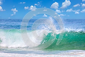 Beautiful Waves in the warm Sea Water, Summer