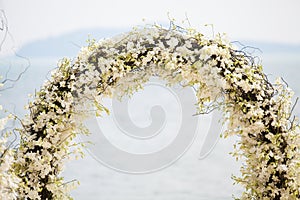 Beautiful wedding arch.