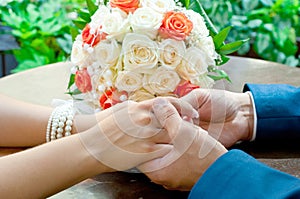 Beautiful wedding bouquet