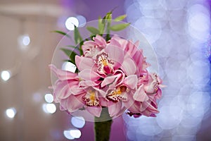 Beautiful wedding bouquet detail