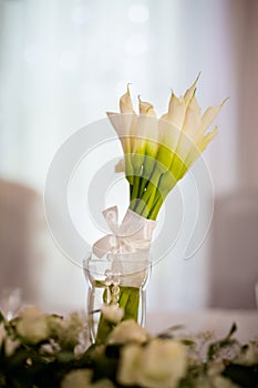 Beautiful wedding bouquet detail