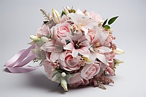 Beautiful wedding bouquet. Generative AI