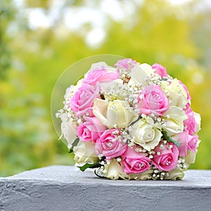 Beautiful wedding bouquet.