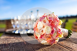 Beautiful wedding bouquet