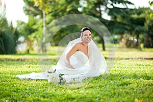 Beautiful wedding bride