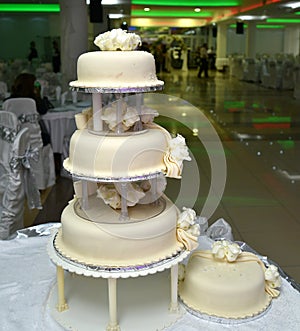 Beautiful Wedding Cake with roses
