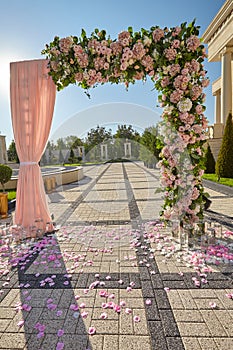 Beautiful wedding decorations in nature