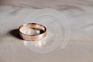 A beautiful wedding ring. Eternal Love. The Journey of Wedding Rings. Generative AI