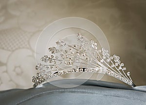 Beautiful wedding tiara photo