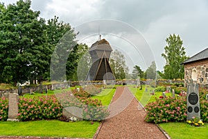 Beautiful and well cared cemetery in Sweden