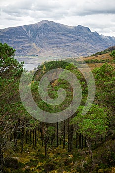 Beautiful Wester Ross mountains and Loch Torridon, Scotland, UK