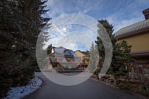 Whistler Village in British Columbia Canada