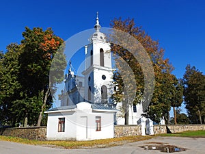 Beautiful white church, Lithuania