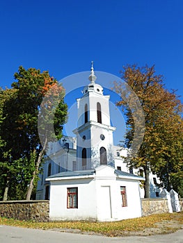 Beautiful white church, Lithuania