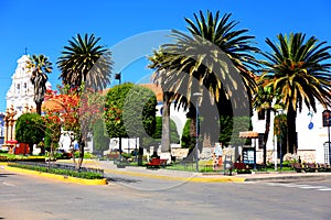 Beautiful white city of Sucre in Bolivia