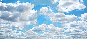 Beautiful white cloud on blue sky