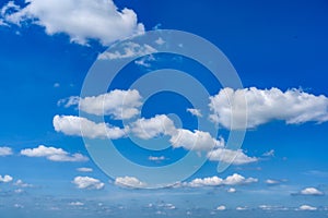 beautiful white clouds with blue sky on background