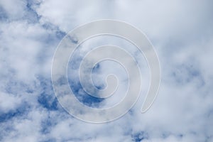 Beautiful white clouds with blue sky background, tiny clouds