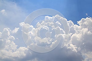 Beautiful white clouds&Bright blue sky