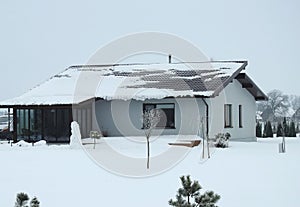 Beautiful white new home, Lithuania