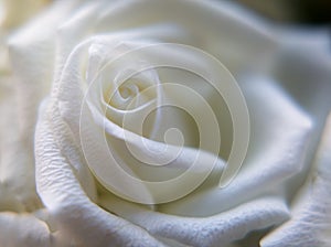 Beautiful white rose close up