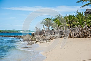 Beautiful white sand beach of Boracay