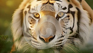 Beautiful White Tiger Looking at Camera - Generative Ai