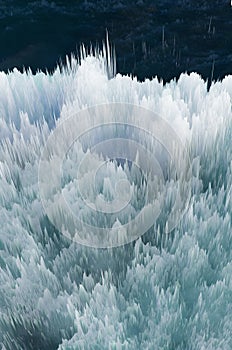 Beautiful white wave Abstract explosion dramatic in layer