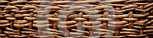 Beautiful Wicker Texture Background Pattern. Generative AI