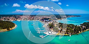 Beautiful wide panoramic aerial view from Medulin, Croatia