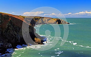 Beautiful wild and rugged Pembrokeshire coastline