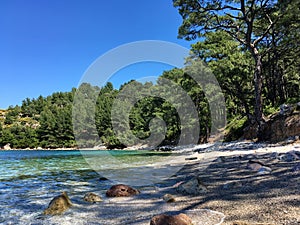 Beautiful wild, secluded beach