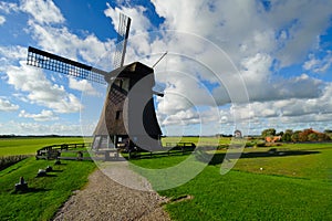 Beautiful windmill landscape in the Netherlands