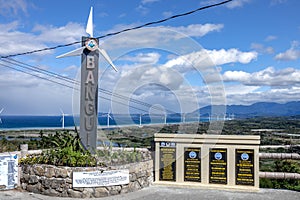 Beautiful Windmills landscape at Ilocos norte