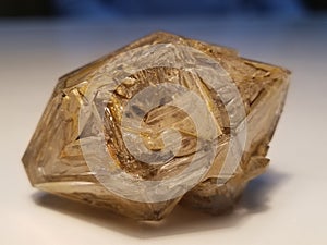 Beautiful window fenster quartz with clay inclusion crystal from pakistan