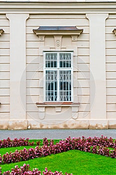 Beautiful window on wall Mirabell garden