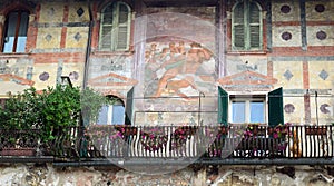 Beautiful windows, Balconies and Faded Frescos - Verona Italy