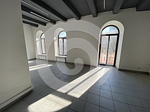 Beautiful windows in an empty office