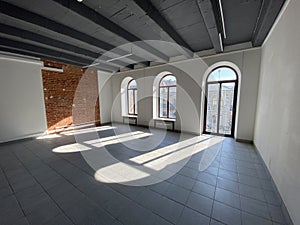 Beautiful windows in an empty office