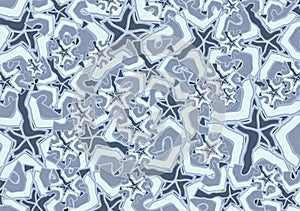 Beautiful winter background with crystal effect for textiles or fabrics